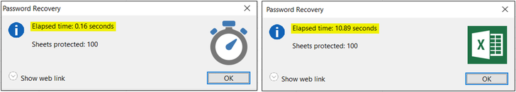 Excel 2016 sheet protection is slow