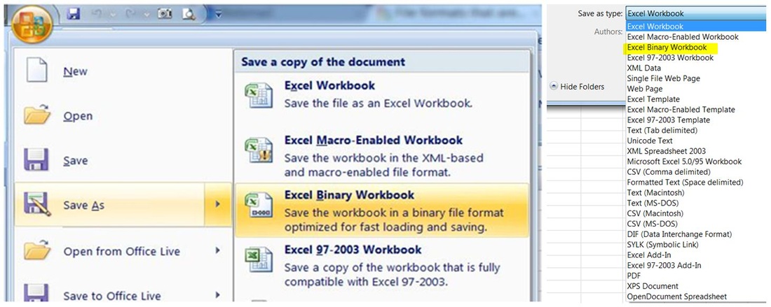 Add options to binary file