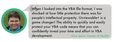 Testimonial for Project is Unviewable+ VBA for Excel, PowerPoint & Word
