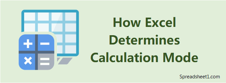 How Excel Determines Calculation Mode