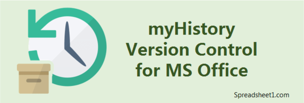 myHistory - Version Control For Office